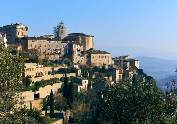 View to the Gordes village in France Stock photo © amok
