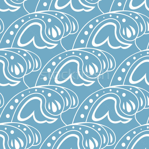 Vector image of seamless pattern with waves Stock photo © Amplion