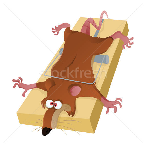 Rat in trap Stock photo © Amplion