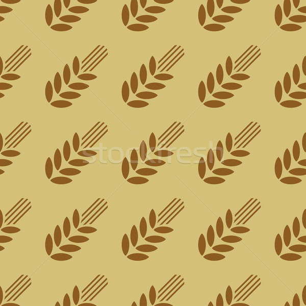 Seamless pattern with wheat Stock photo © Amplion