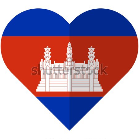 Camboya bandera vector imagen diseno Foto stock © Amplion