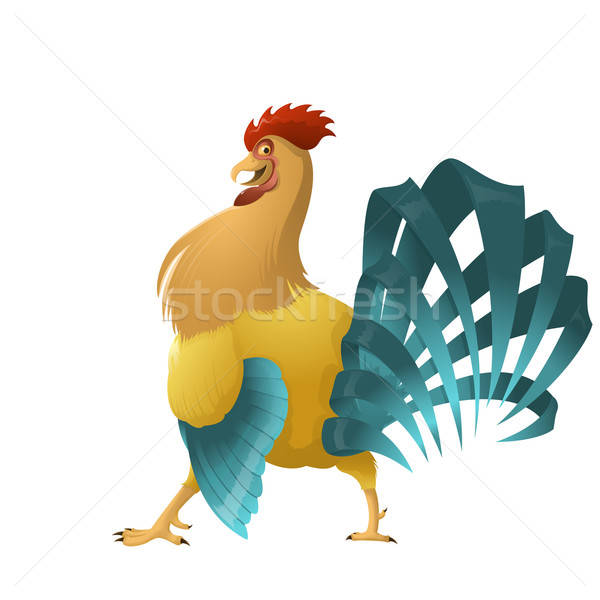 Stock photo: Colorful rooster