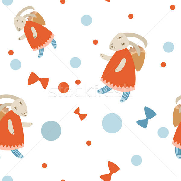 Coniglio pattern vettore immagine cartoon baby Foto d'archivio © Amplion