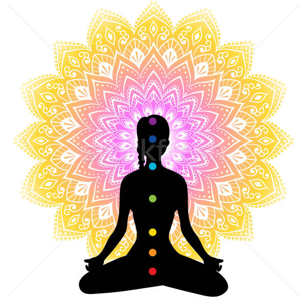 Color chakras with woman Stock photo © anastasiya_popov