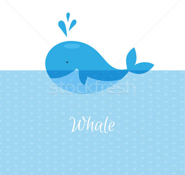 Zdjęcia stock: Niebieski · wielorybów · morza · sztuki · ocean · podpisania