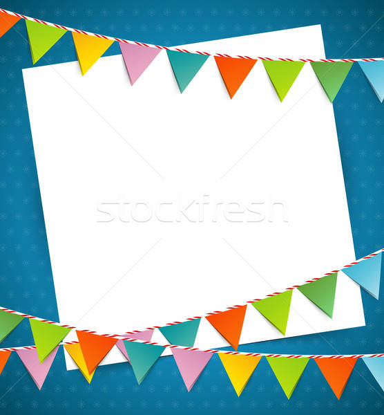 Bunting party color flags Stock photo © anastasiya_popov