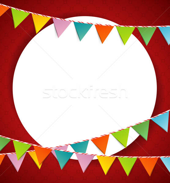 Bunting party color flags Stock photo © anastasiya_popov