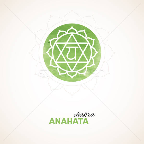 Color chakra watercolor design Stock photo © anastasiya_popov