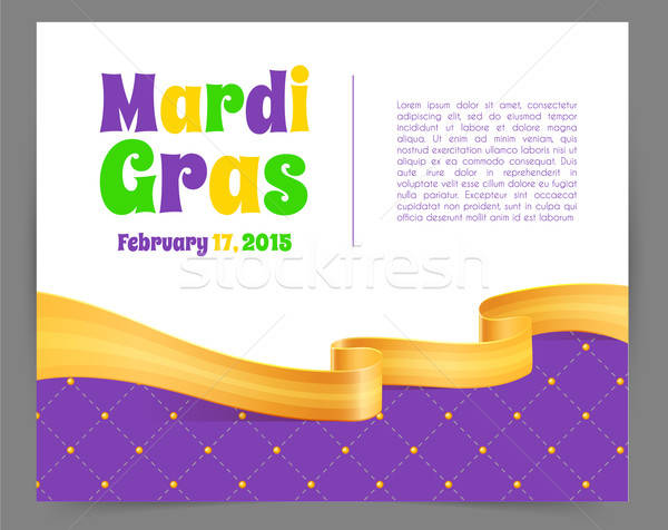 Mardi Gras background with ribbon Stock photo © anastasiya_popov