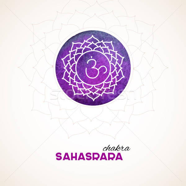 Color chakra watercolor design Stock photo © anastasiya_popov