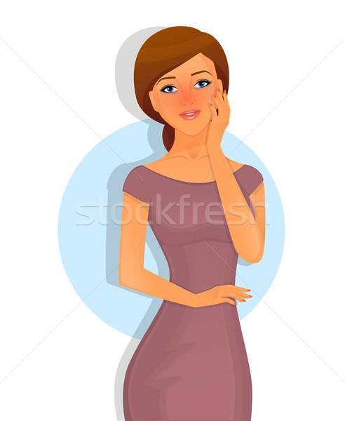 Sick woman character image Stock photo © anastasiya_popov