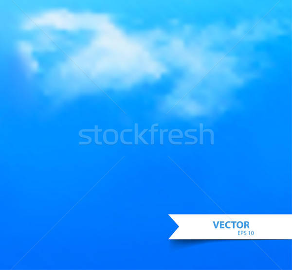 Cielo blu nubi eps 10 sole natura Foto d'archivio © anastasiya_popov