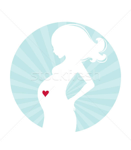 беременная женщина женщину весны стороны любви волос Сток-фото © anastasiya_popov