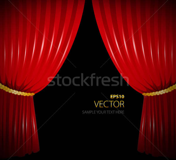 Red curtain Stock photo © anastasiya_popov