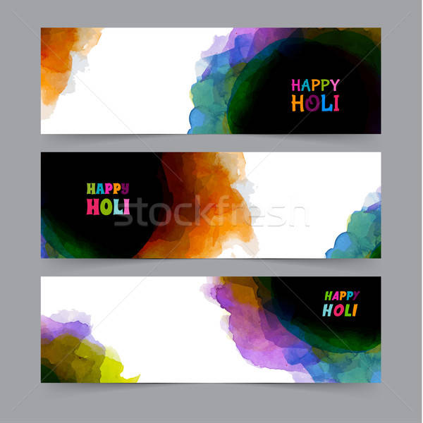 Happy Holi card template Stock photo © anastasiya_popov