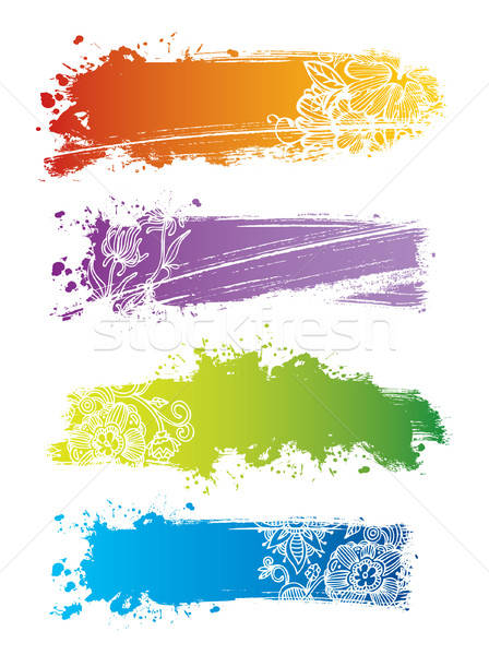 Splash banners Stock photo © anastasiya_popov