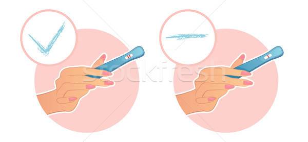 Woman's hand holds a test on pregnancy Stock photo © anastasiya_popov
