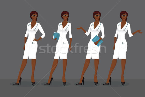 Woman doctor in various poses Stock photo © anastasiya_popov