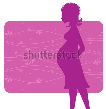Woman silhouette in dress Stock photo © anastasiya_popov