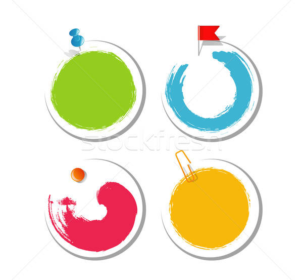 Colorful blob design stickers Stock photo © anastasiya_popov