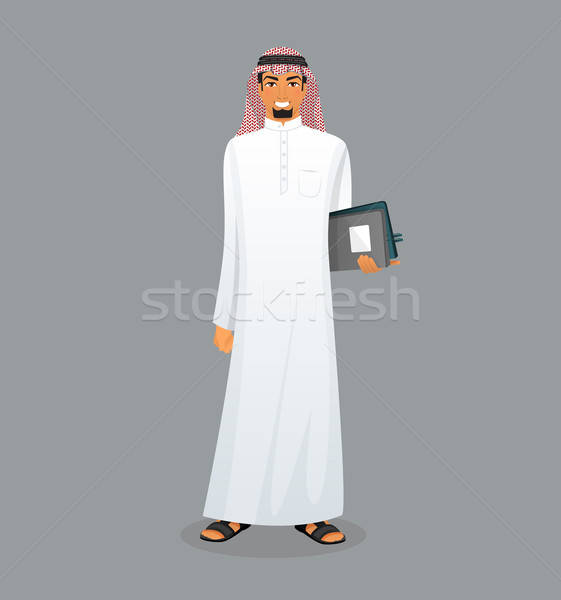 арабский человека характер изображение бизнеса стороны Сток-фото © anastasiya_popov
