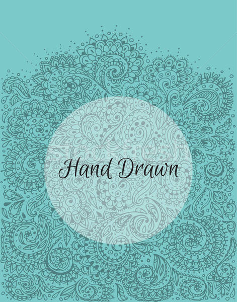 Floral hand drawn doodle Stock photo © anastasiya_popov