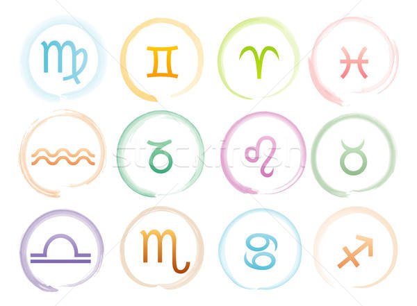 Stock photo: Horoscope signs set