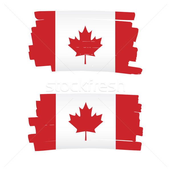 Flag Canada on white background Stock photo © anastasiya_popov