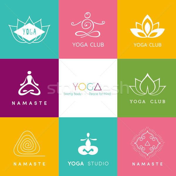 Logotipo criativo do estúdio de ioga - Venngage