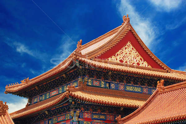 Ancient temple in Forbidden City Stock photo © anbuch