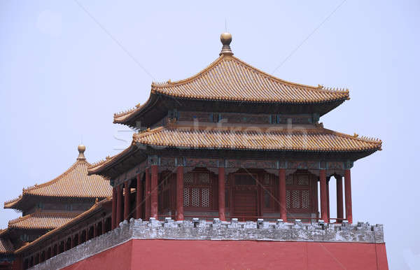 Ancient temple in Forbidden City Stock photo © anbuch