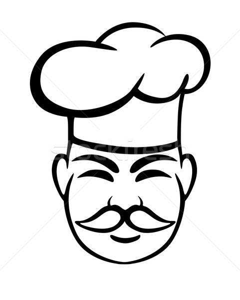 öreg szakács étterem terv rajz stílus Stock fotó © anbuch