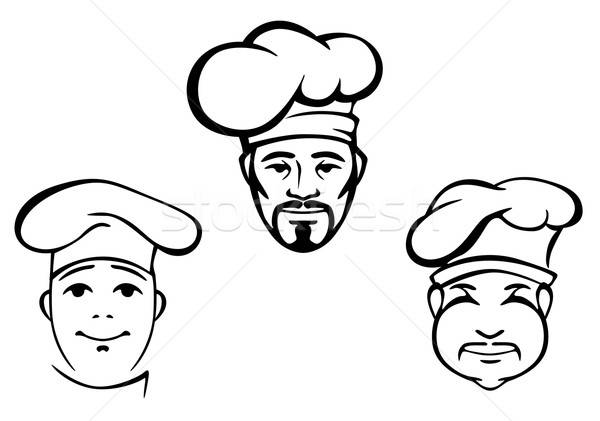 Ristorante set Hat alimentare felice Foto d'archivio © anbuch