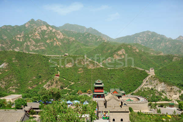 Nagy Fal Kína gyönyörű tájkép Peking fal Stock fotó © anbuch
