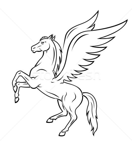 Pegasus horse Stock photo © anbuch