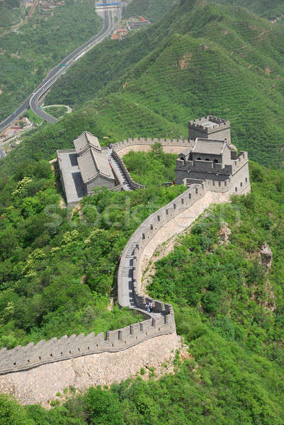 Nagy Fal Kína gyönyörű tájkép Peking természet Stock fotó © anbuch