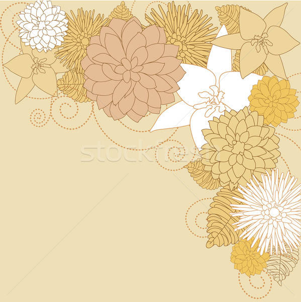 Stock photo: Abstract flourish background