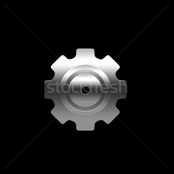 Stock photo: Isolated pinion (gear)