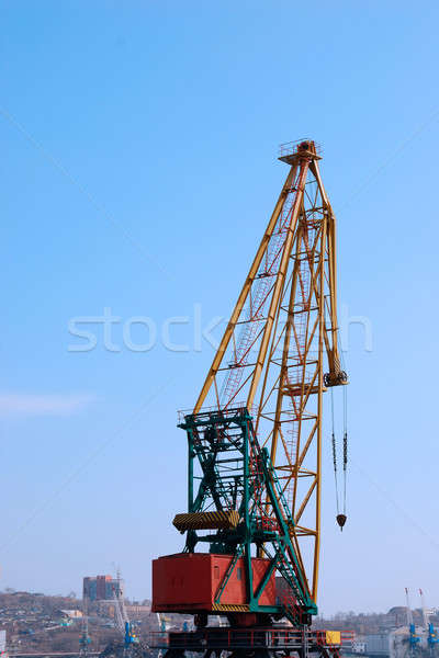 Crane in the port Stock photo © anbuch