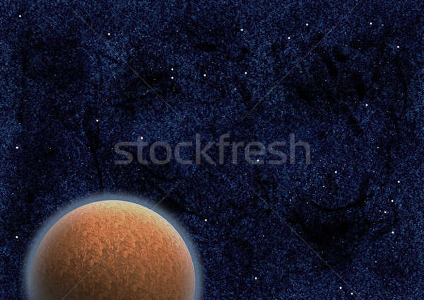 Misterioso planeta espaço abstrato natureza projeto Foto stock © anbuch