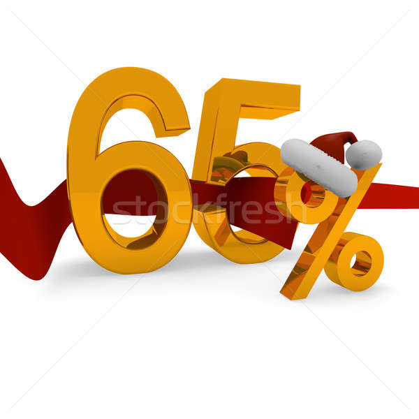 65 percent Christmas discount Stock photo © andreasberheide