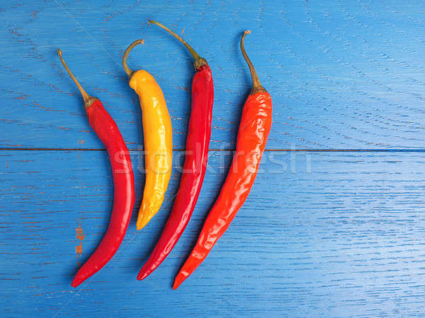 Four hot chilies Stock photo © andreasberheide