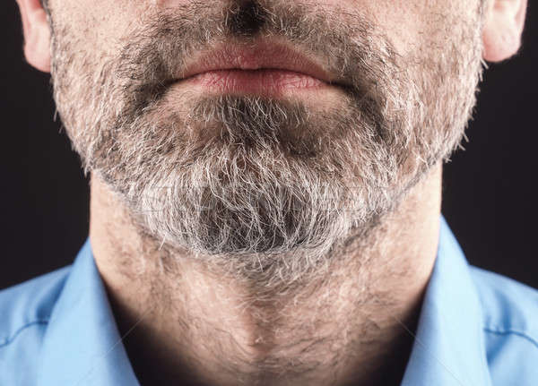 Foto stock: Hombre · barba · retrato · piel · persona