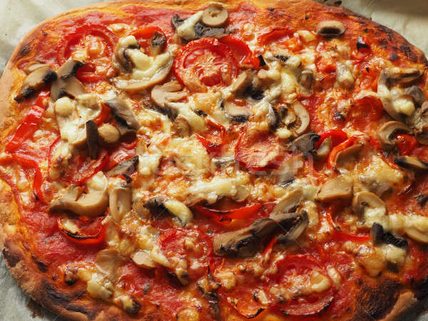 Tasty vegetarian pizza Stock photo © andreasberheide