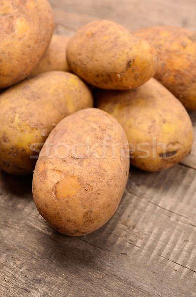 Stockfoto: Vers · ruw · organisch · houten · tafel