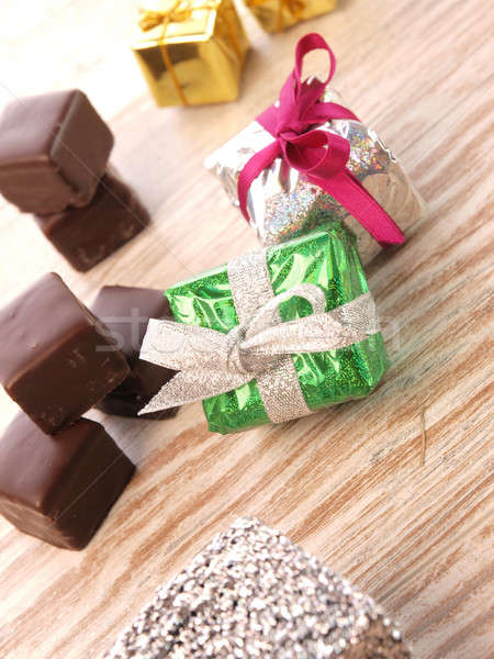 Chocolate with gift boxes Stock photo © andreasberheide