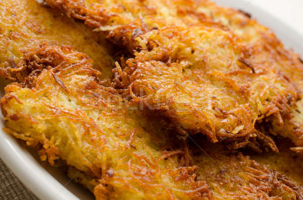 Crispy potato fritters Stock photo © andreasberheide
