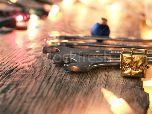 Christmas service or tools cocnept Stock photo © andreasberheide