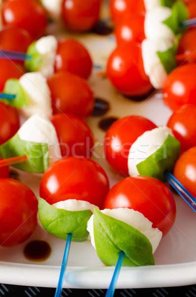 Italiano lanches bandeira italiana tomates Foto stock © andreasberheide