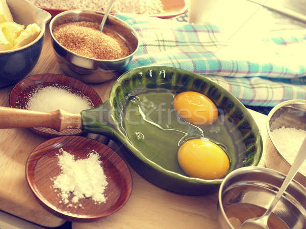 Organic baking ingredients Stock photo © andreasberheide